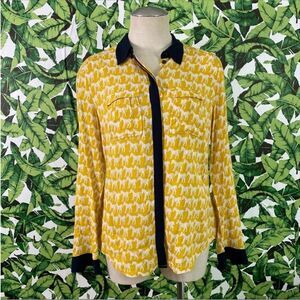 Anthro Maeve Novelty Horse Print Top 446